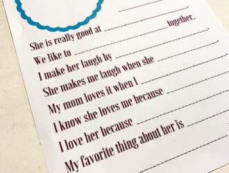Mother's Day Printable for kids