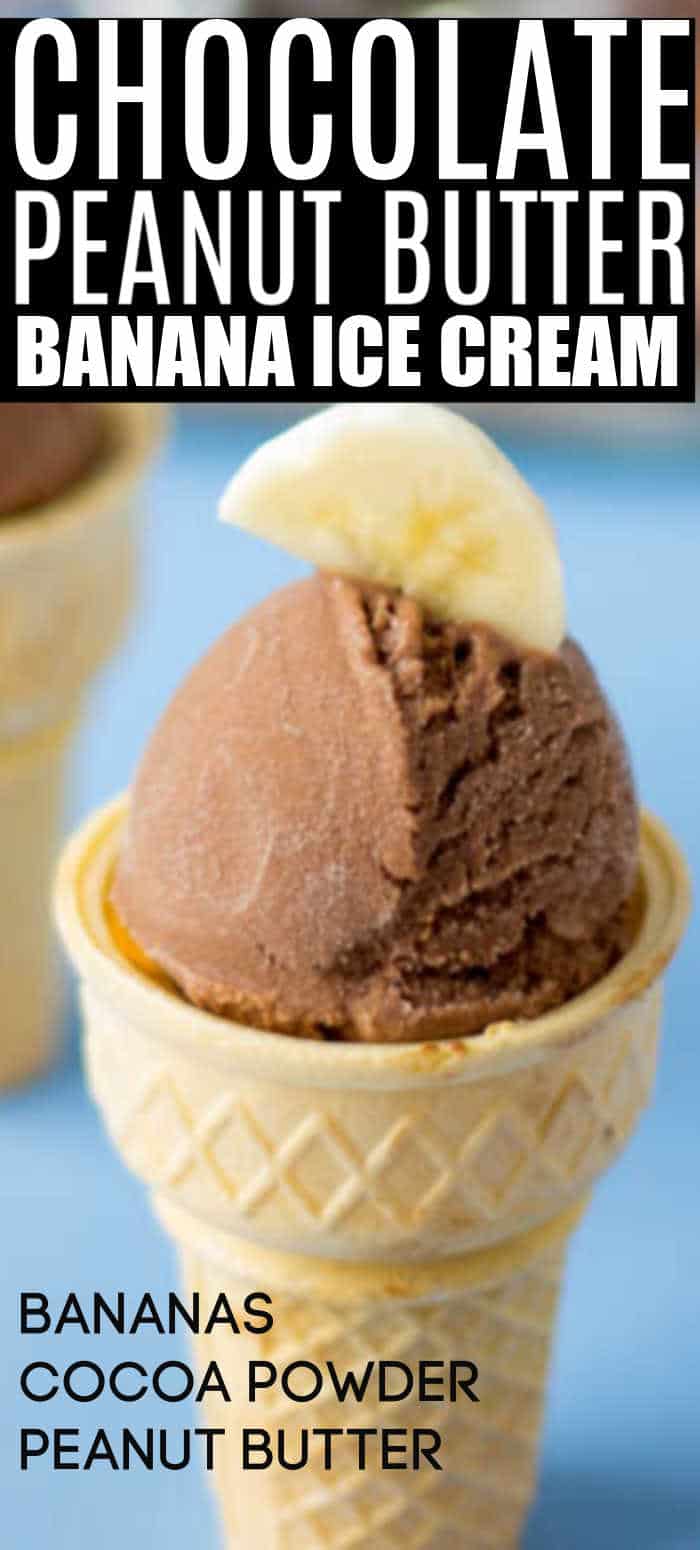 Homemade Ice Cream | Banana Chocolate Peanut Butter Flavor