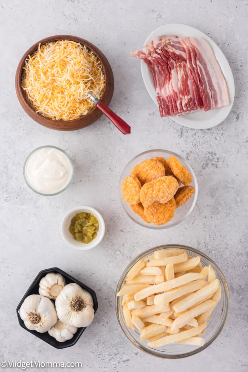 Cheesy Loaded Chicken Bacon Ranch Fries Recipe • MidgetMomma