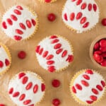 Baseball cupcakes