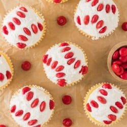 Baseball cupcakes