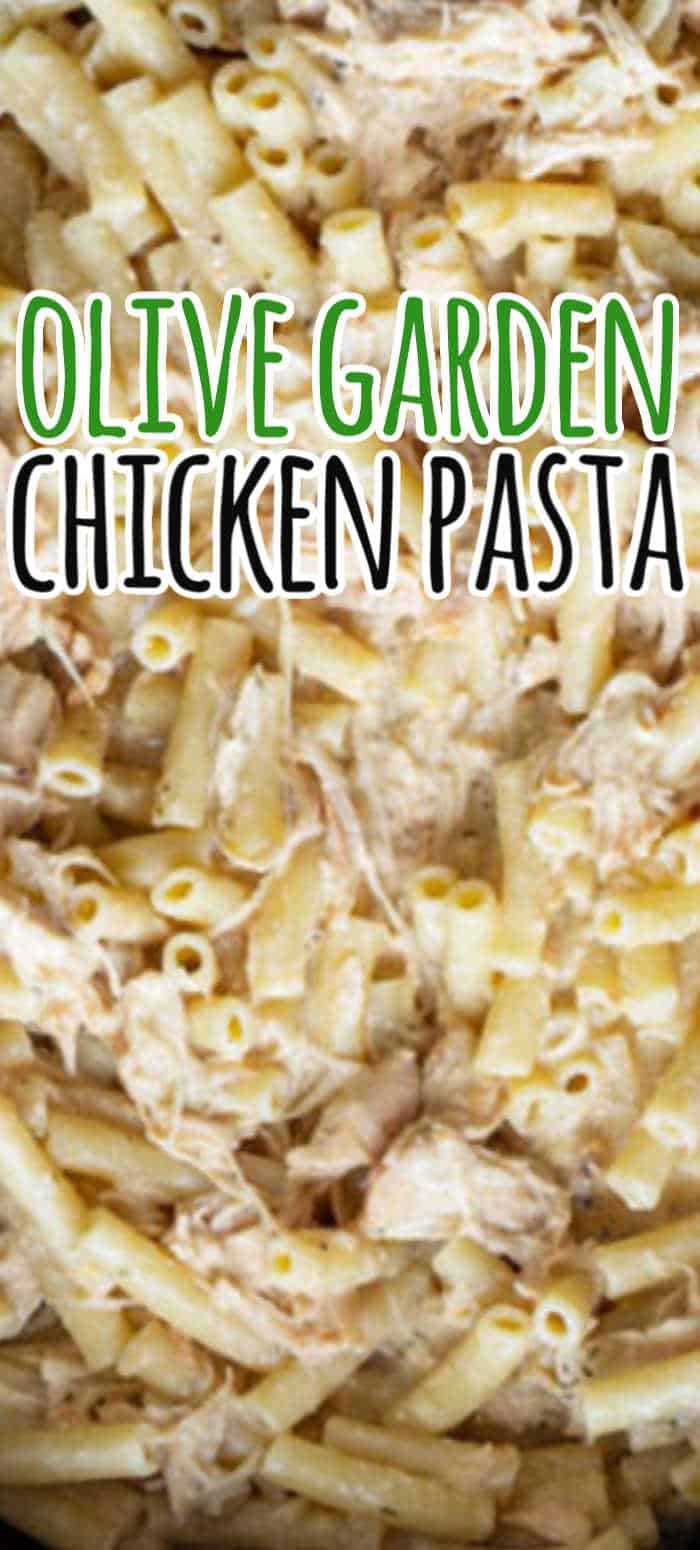 Slow Cooker Creamy Italian Chicken Pasta (Olive Garden Chicken Pasta)