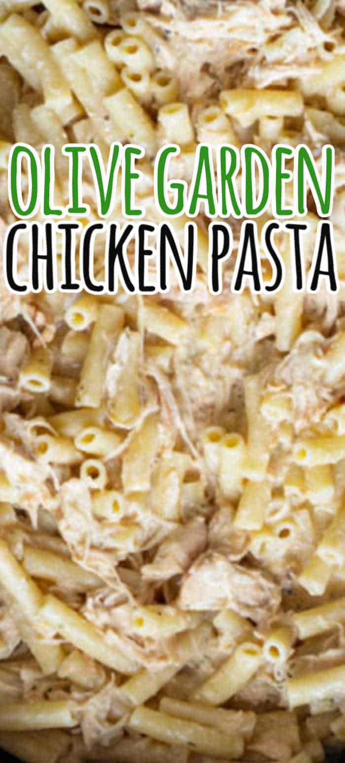 Slow Cooker Creamy Italian Chicken Pasta (Olive Garden Chicken Pasta)