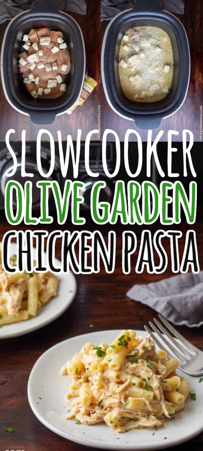 Slow Cooker Creamy Italian Chicken Pasta (Olive Garden Chicken Pasta)