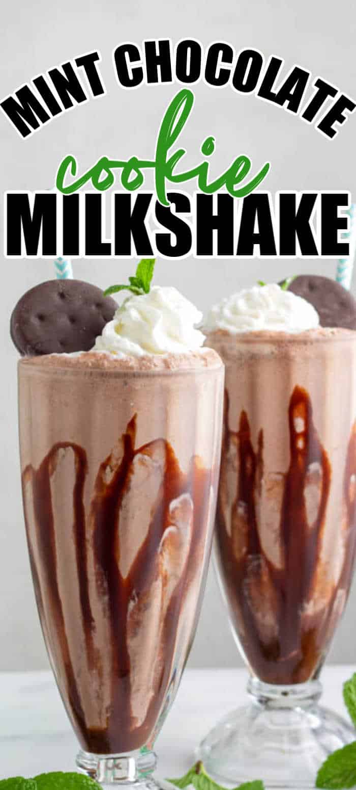 Mint Chocolate Cookie Milkshake • MidgetMomma