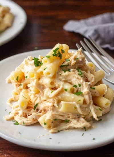 Slow Cooker Creamy Italian Chicken Pasta