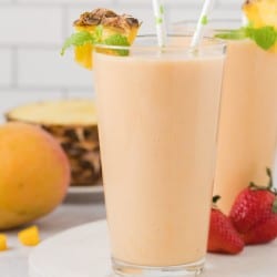 Tropical Strawberry Mango Pineapple Smoothie