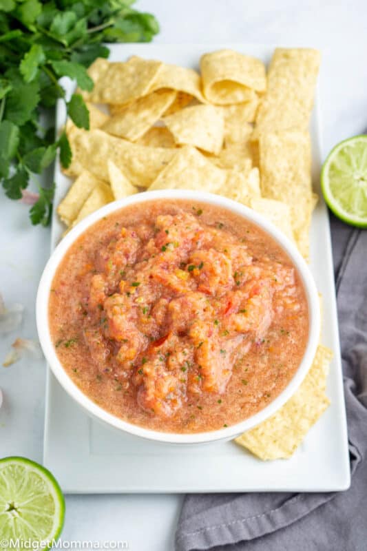 How to Make Homemade Salsa with fresh tomatoes •