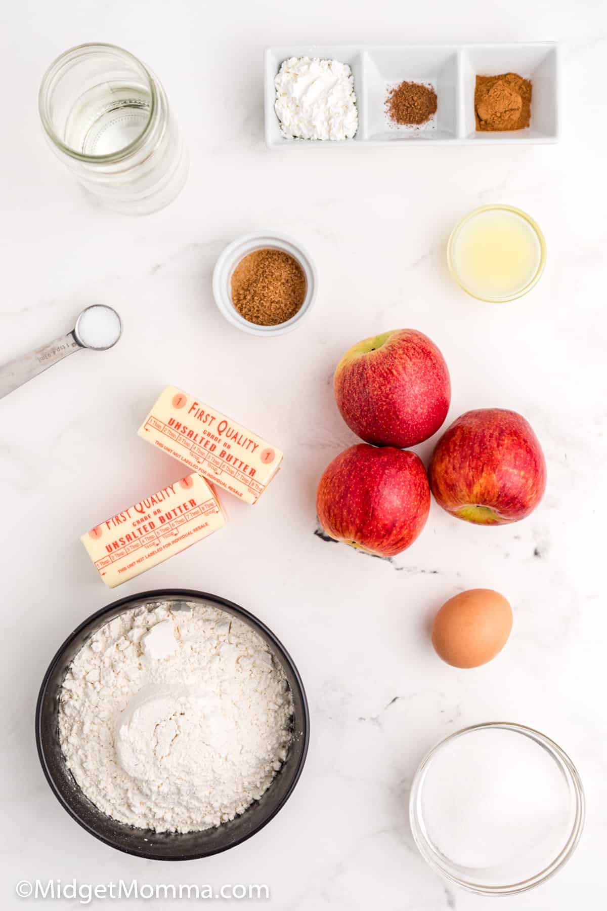 Lattice Cinnamon Apple Pie Recipe ingredients