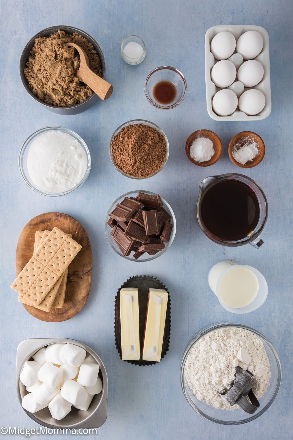 S'mores Cupcakes Recipe Ingredients