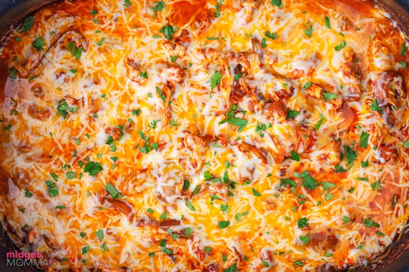 slow cooker Chicken enchilada casserole