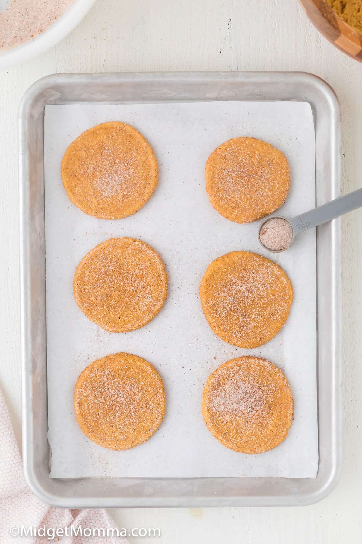 Soft and Chewy Pumpkin Snickerdoodle Cookies MidgetMomma