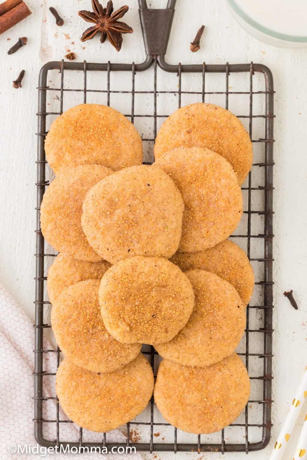 Soft and Chewy Pumpkin Snickerdoodle Cookies MidgetMomma