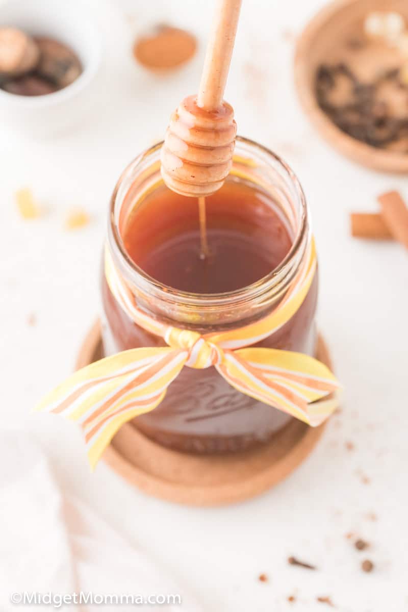 Pumpkin Spice Syrup in a jar