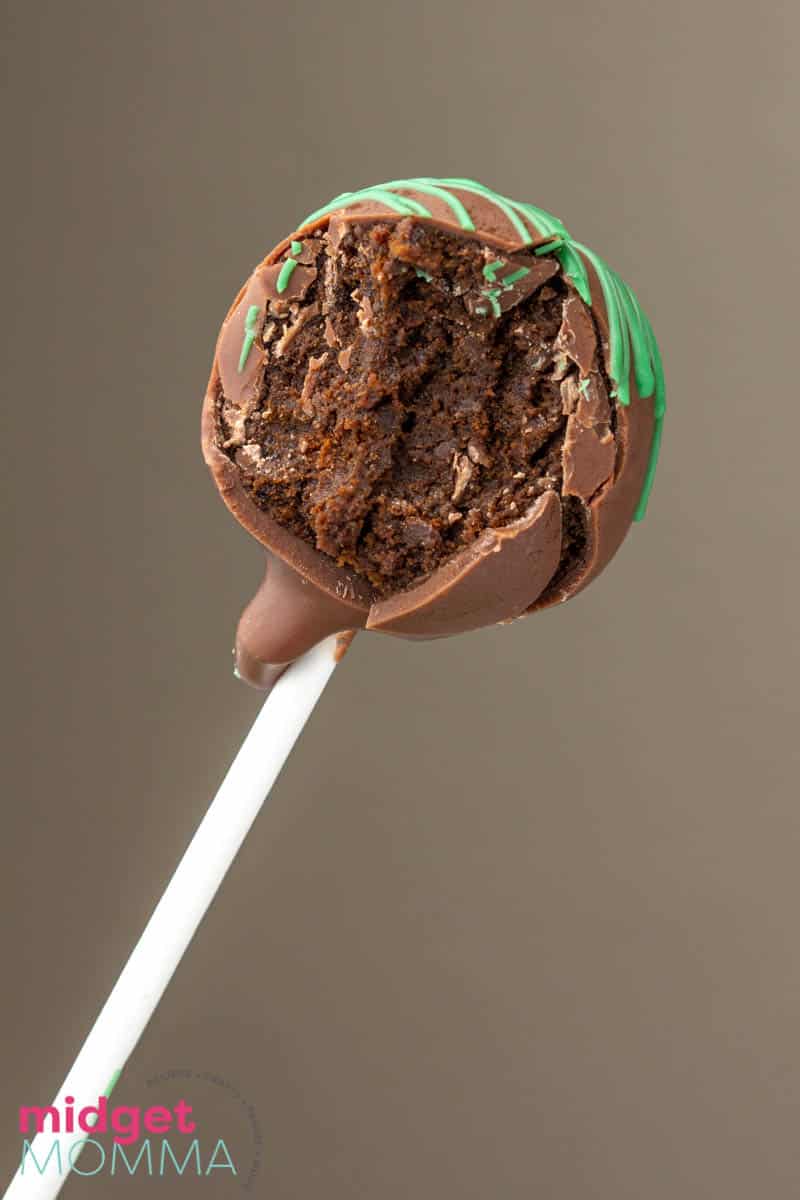 Thin Mint Cookie Cake Pops