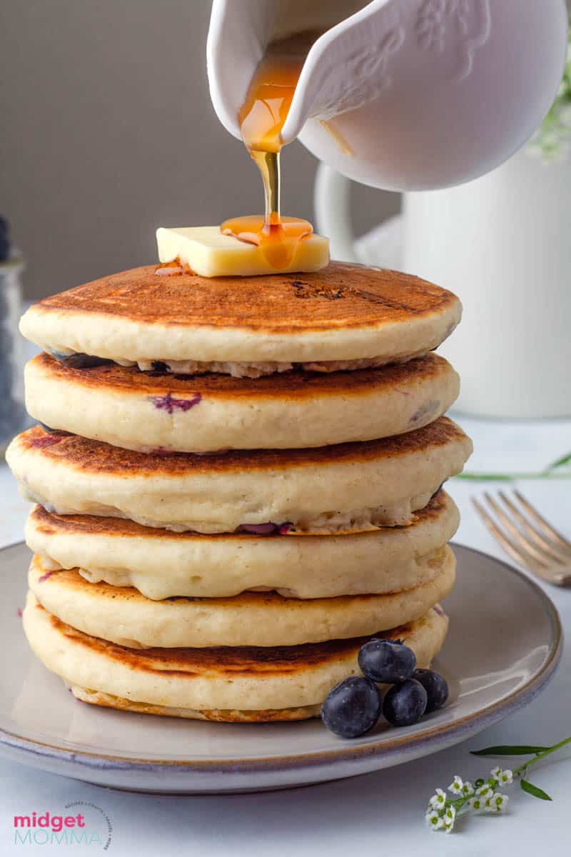 Homemade Blueberry pancakes
