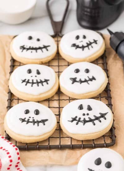 Jack Skellington Halloween Sugar Cookies