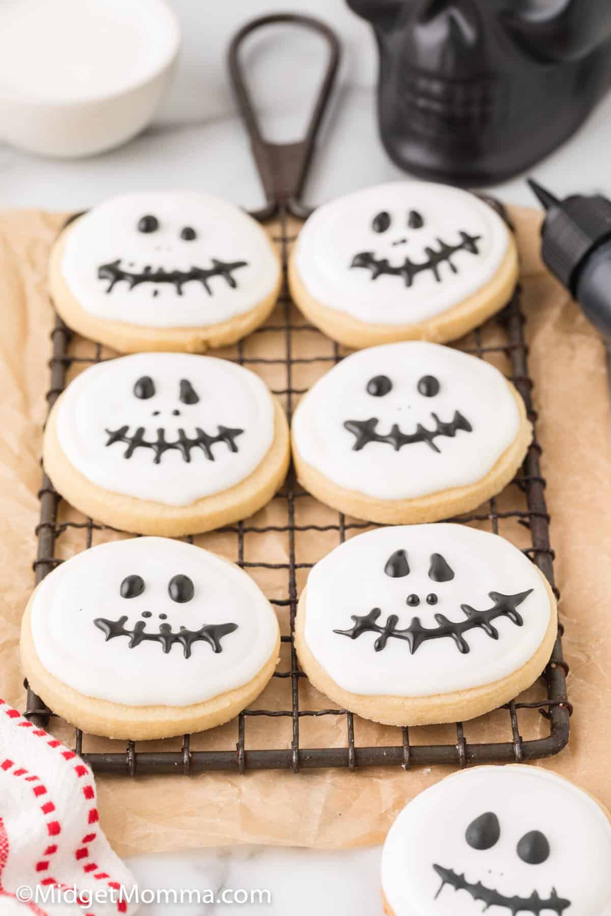 Jack Skellington Halloween Sugar Cookies