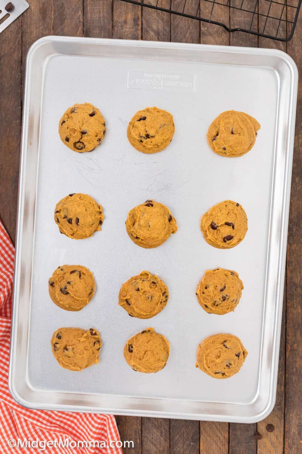 Pumpkin Chocolate Chip Cookies Recipe • MidgetMomma