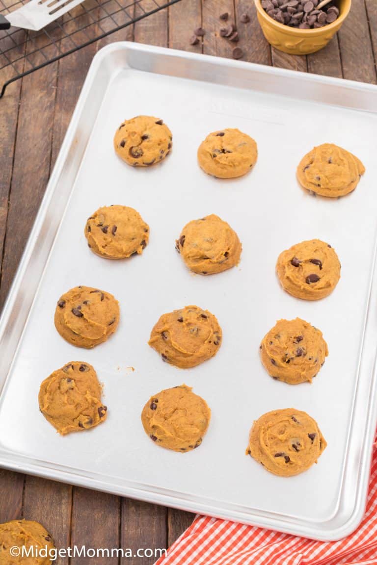 Pumpkin Chocolate Chip Cookies Recipe • MidgetMomma