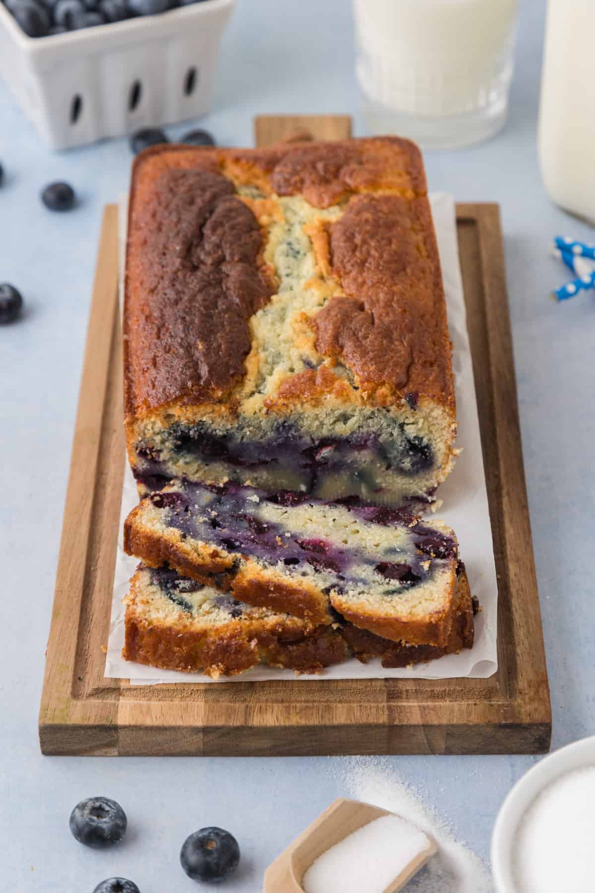 Moist blueberry quick bread recipe