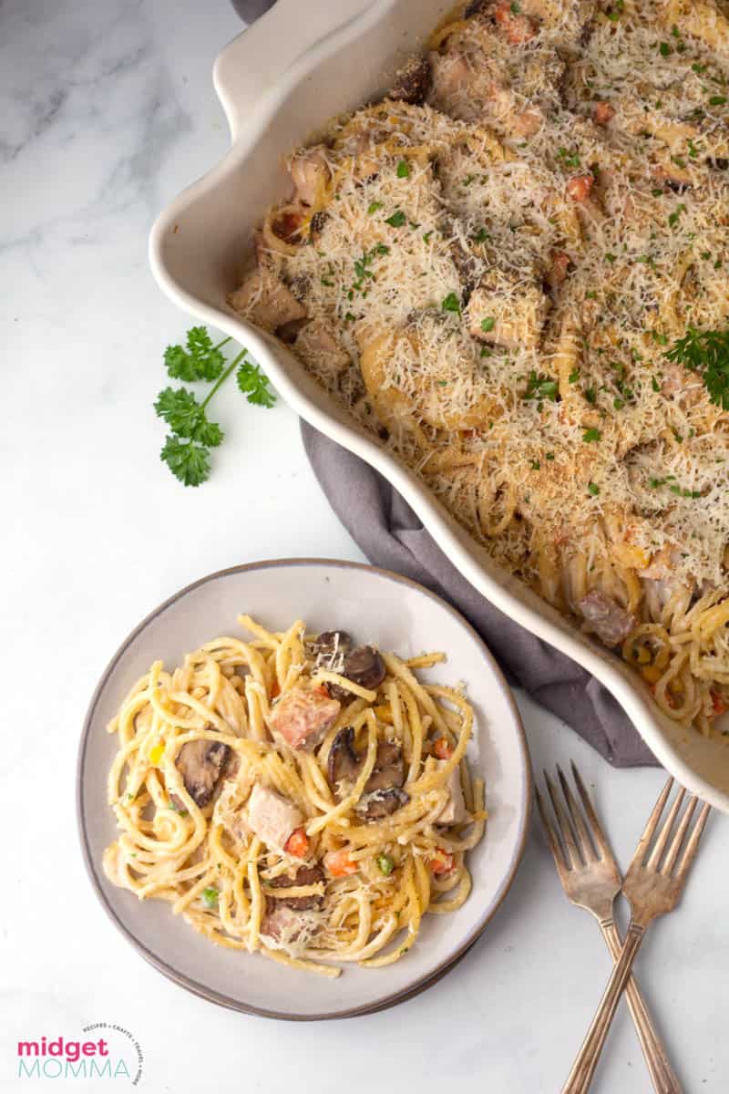 Easy Creamy Turkey Tetrazzini Recipe MidgetMomma