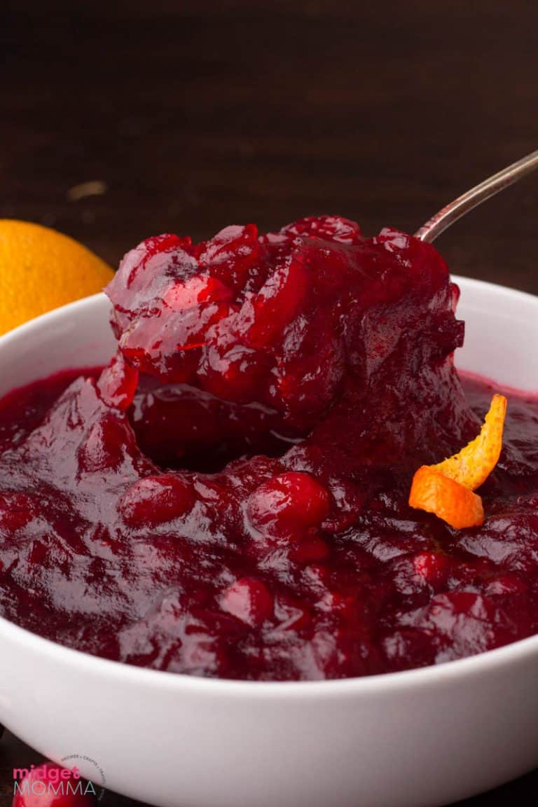 Homemade Cranberry Sauce Recipe • MidgetMomma