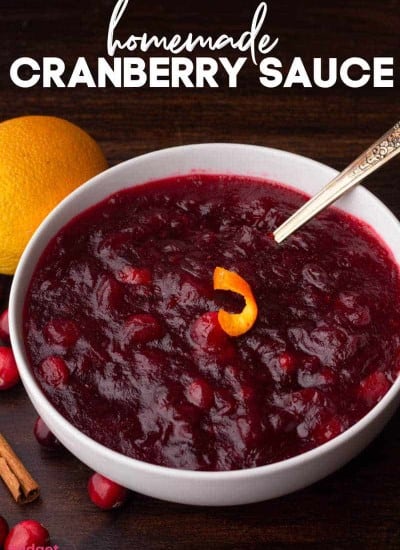 homemade cranberry sauce RECIPE