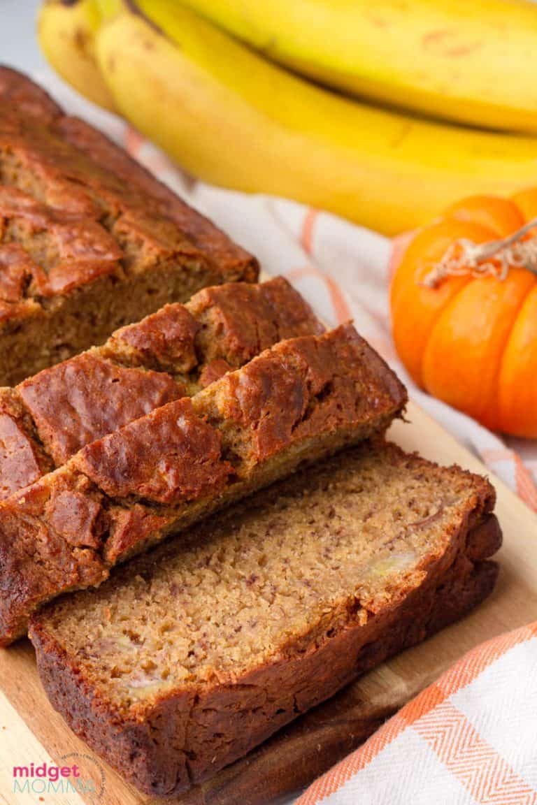 Delicious & Moist Pumpkin Banana Bread • MidgetMomma