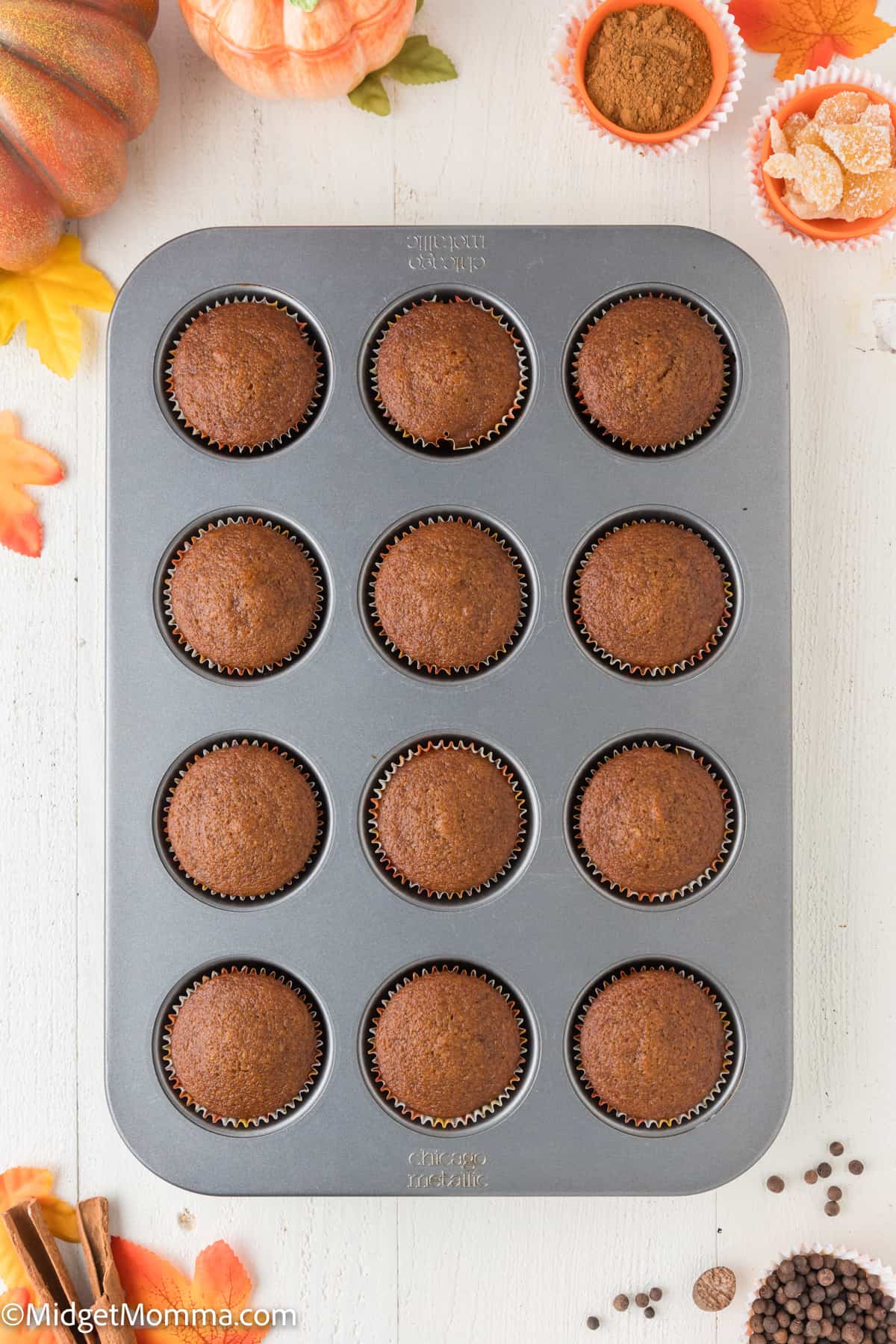 The Best Pumpkin Muffins Recipe in a muffin tin