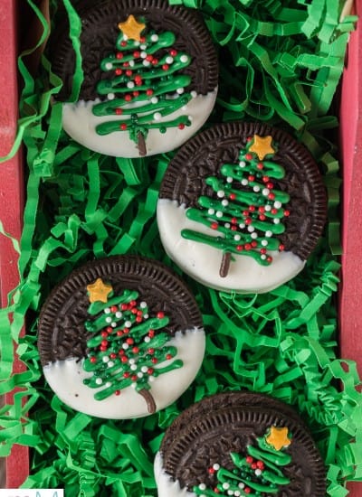 Christmas Tree Oreo Cookies - Christmas Oreos