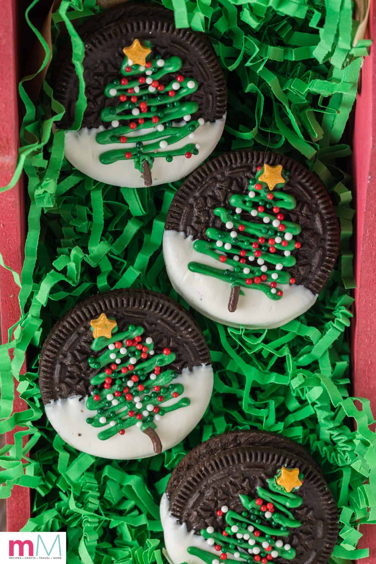 Christmas Tree Oreo Cookies - Christmas Oreos
