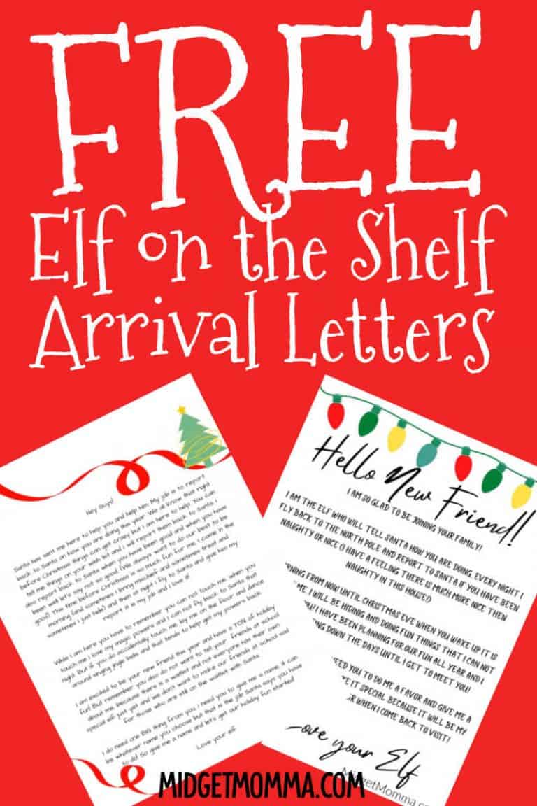 Elf on the Shelf Arrival Letter. FREE Elf On the Shelf Printable
