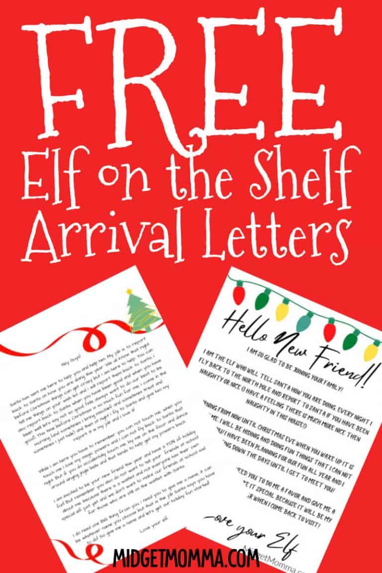 First Time Elf On The Shelf Arrival Letter Free Printable