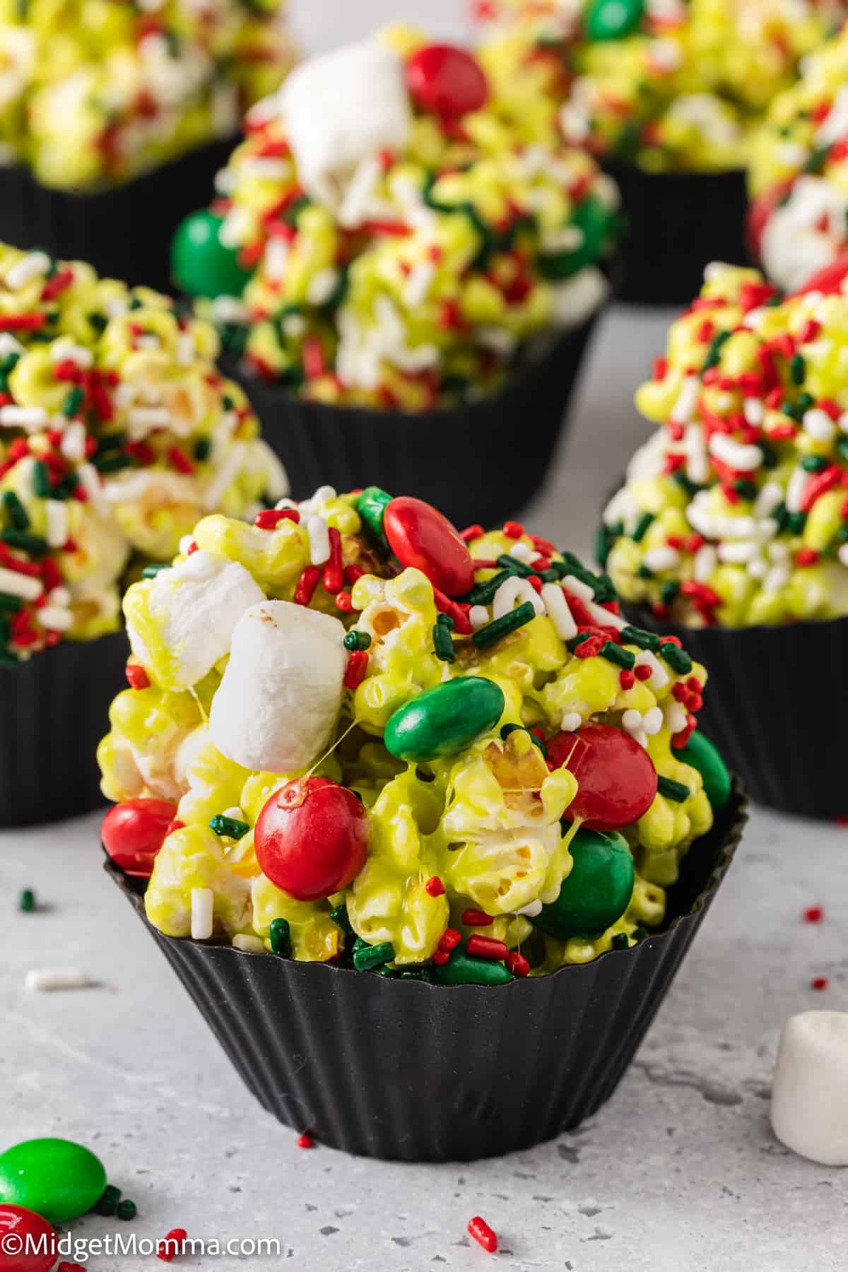 Grinch Marshmallow Popcorn Balls