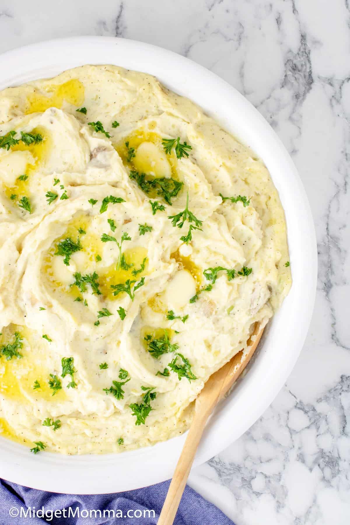 bowl of Sour cream Mashed potatoes