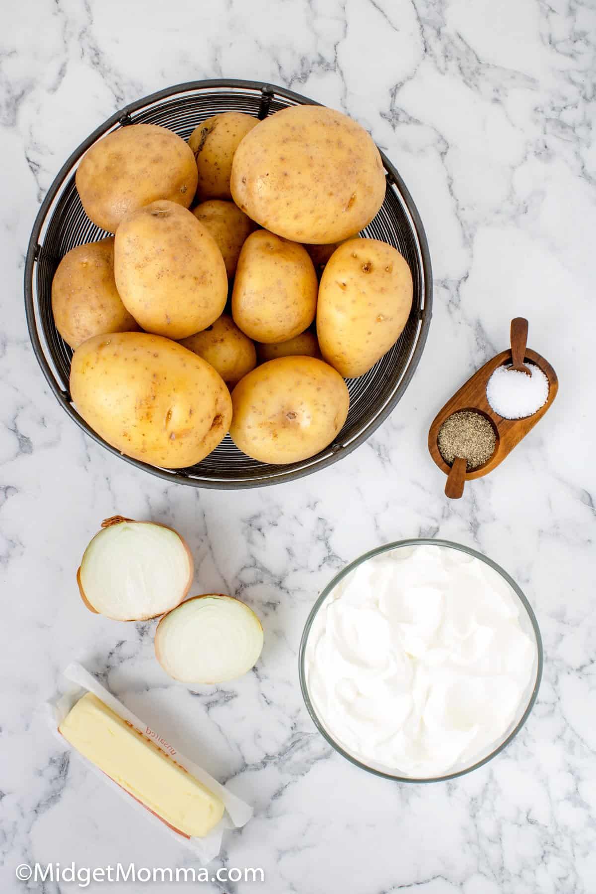Homemade Mashed potatoes ingredients