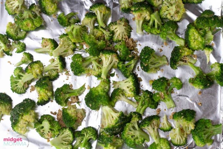 Oven Roasted Broccoli (Baked Broccoli) • MidgetMomma