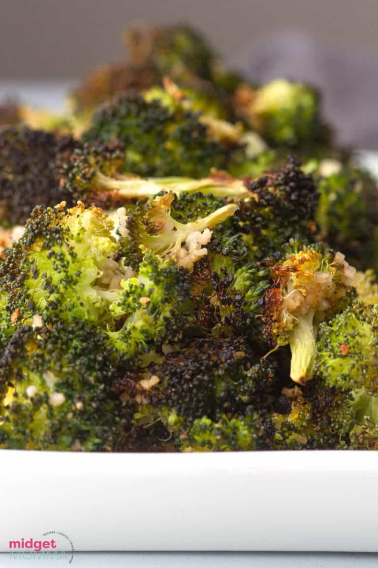 Oven Roasted Broccoli (Baked Broccoli) • MidgetMomma