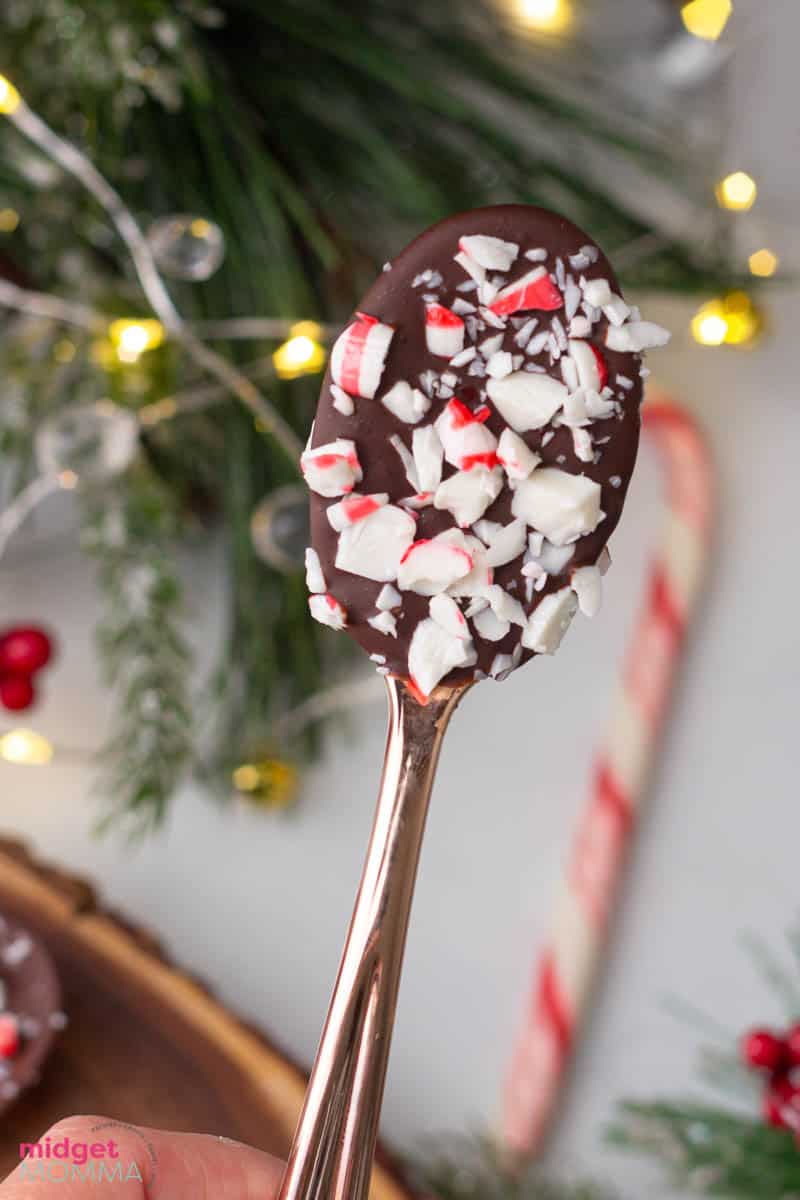 Peppermint Hot Chocolate Spoons