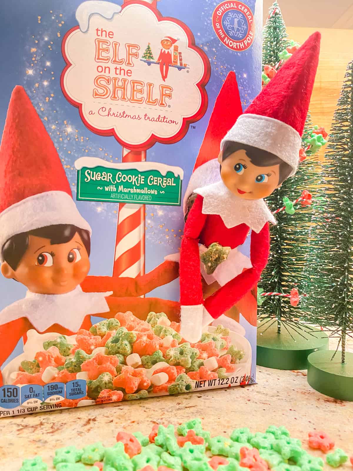 Elf on the shelf christmas cereal.
