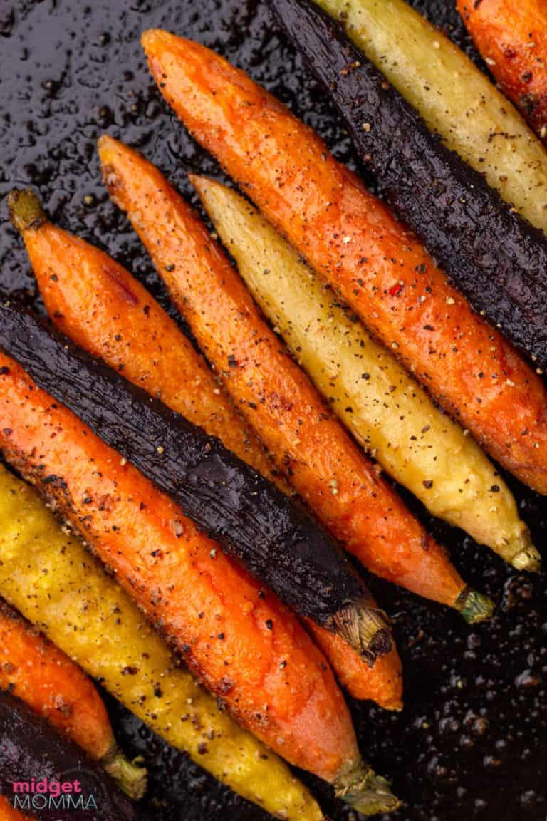 Easy Oven Roasted Carrots • MidgetMomma