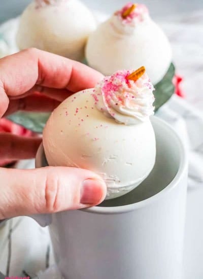 Unicorn hot chocolate bombs