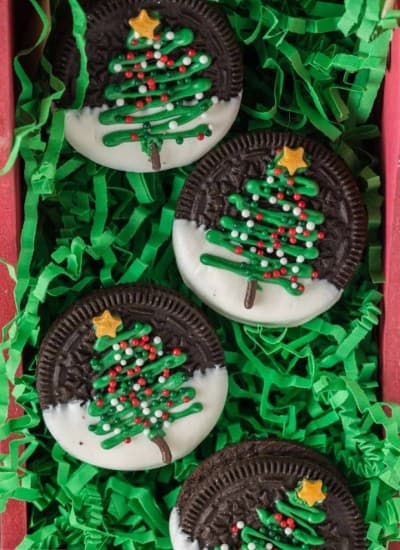 Christmas Tree Oreo Cookies - Christmas Oreos