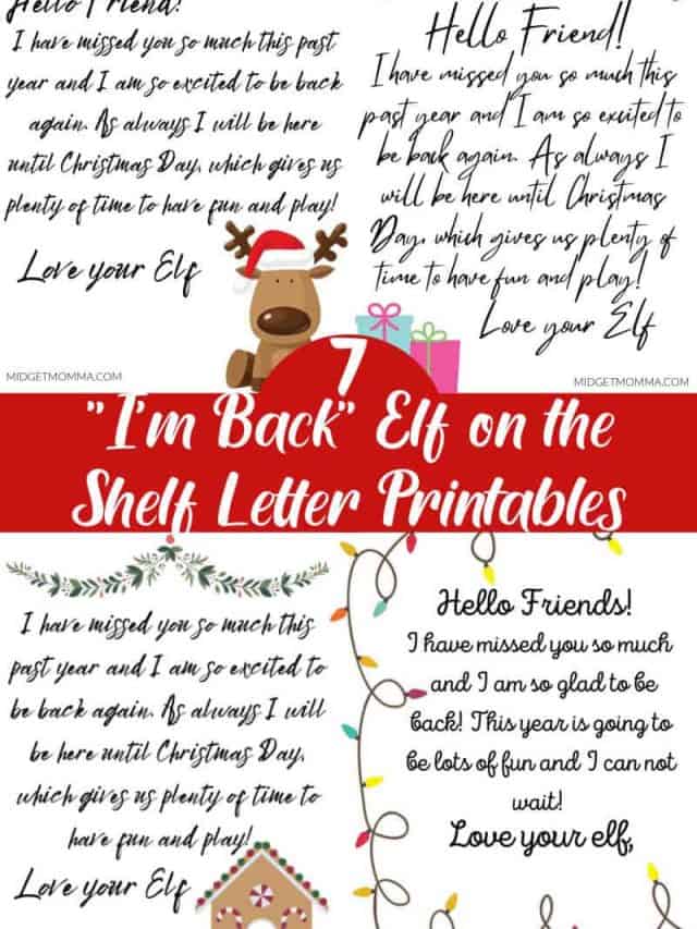 Elf on the Shelf Arrival Letters Printables • MidgetMomma
