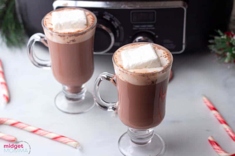 Creamy Slow Cooker Hot Chocolate - Goodie Godmother