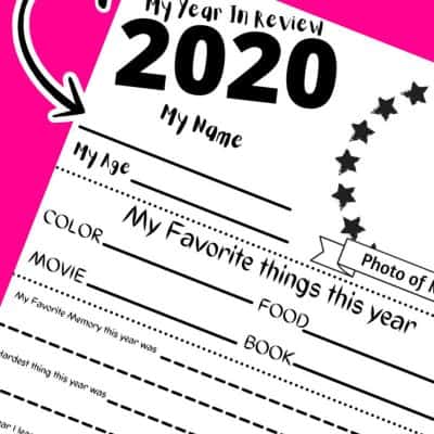 2020 year in review printable