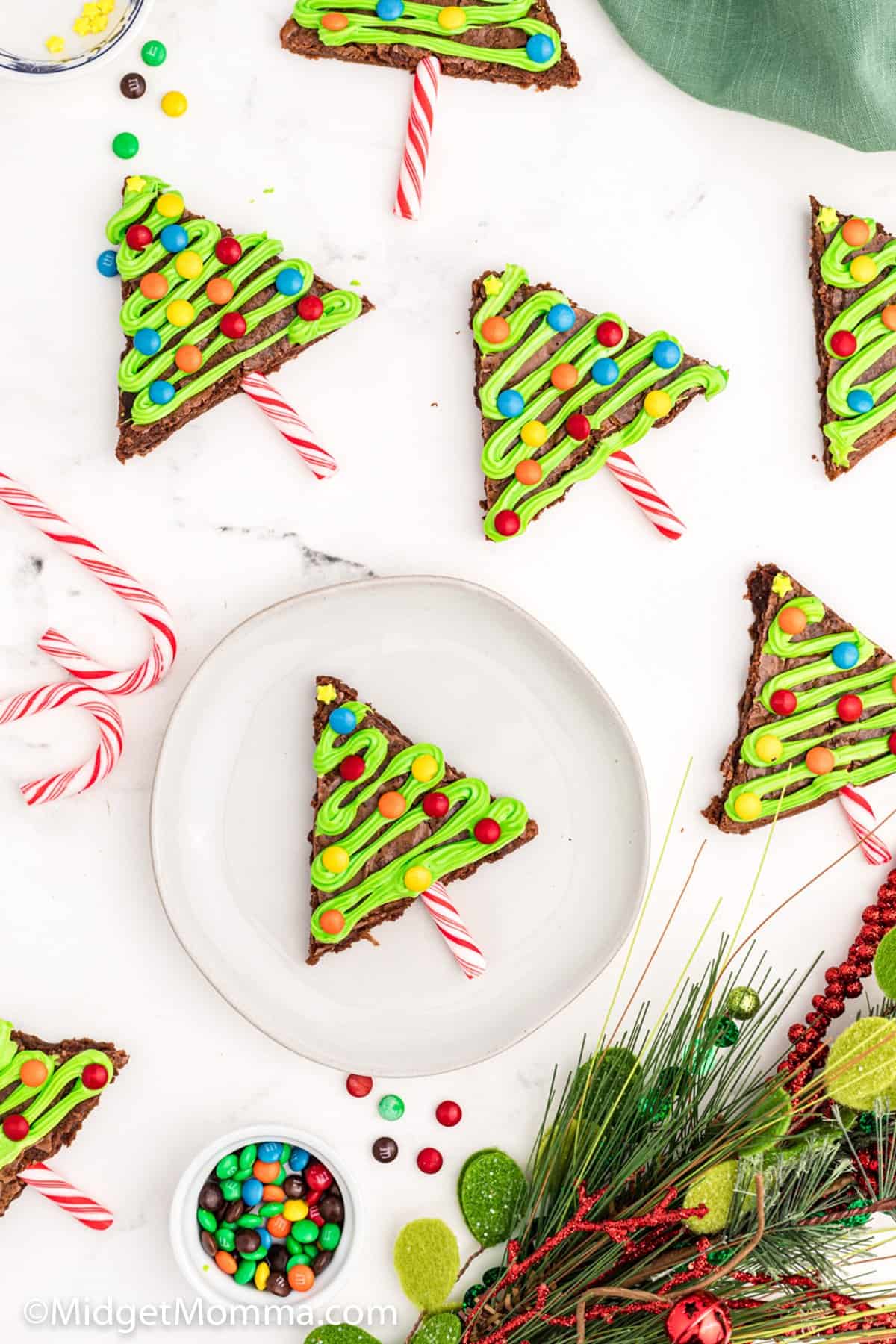 Christmas Tree Brownies