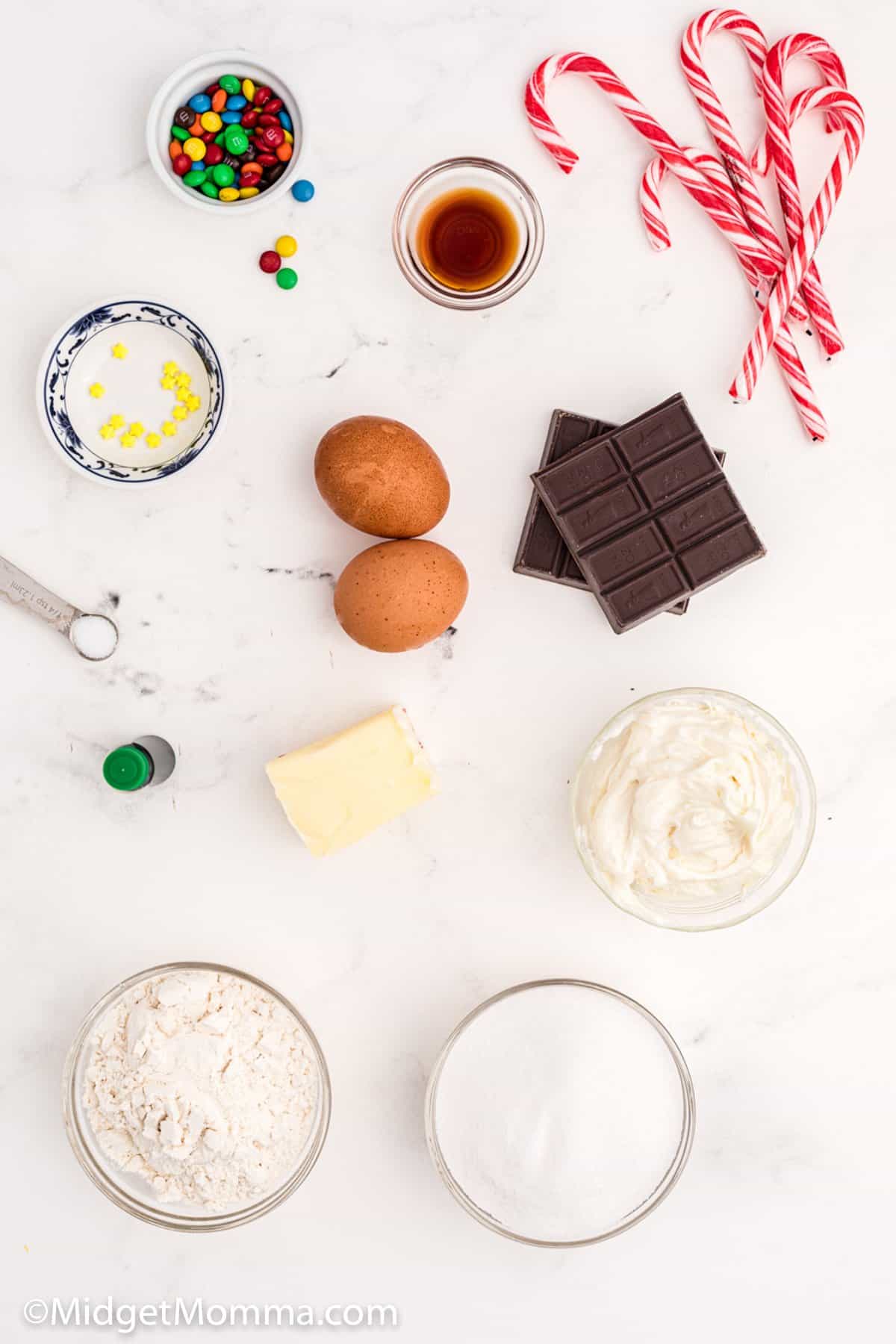 Christmas Tree Brownies Ingredients 