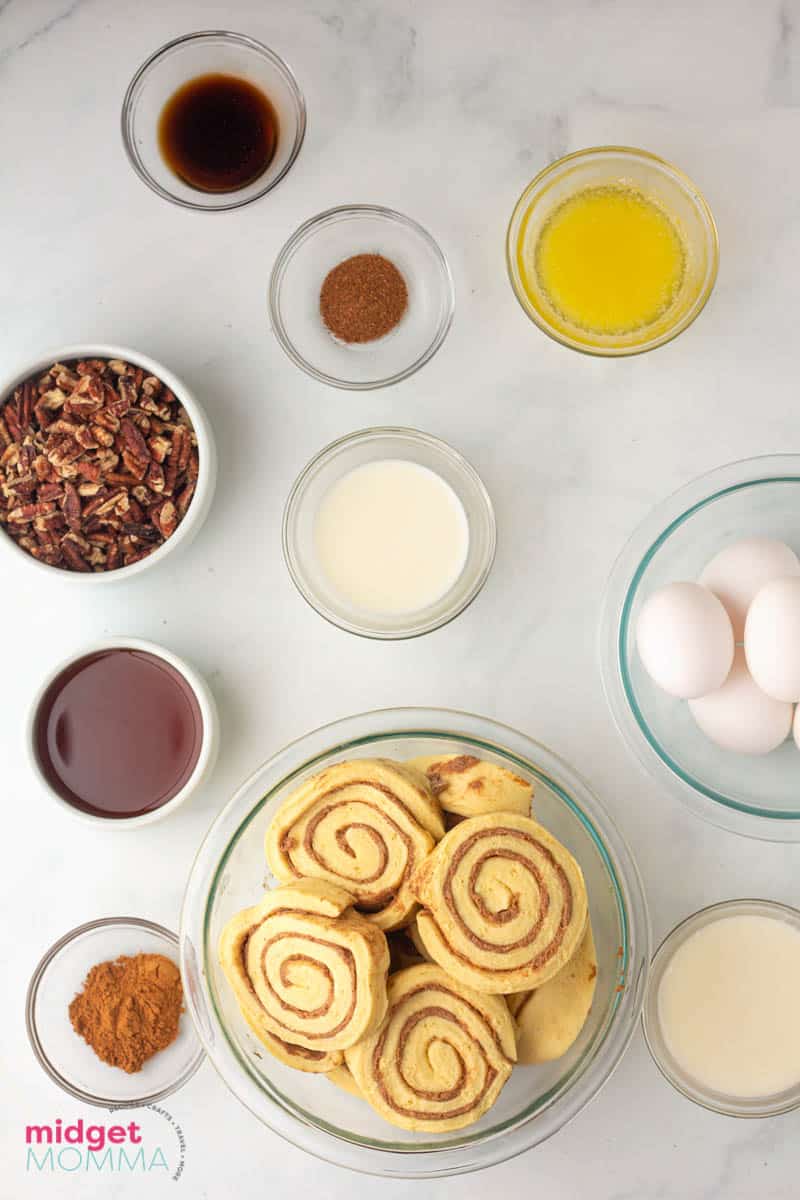 Cinnamon Roll French Toast Casserole ingredients